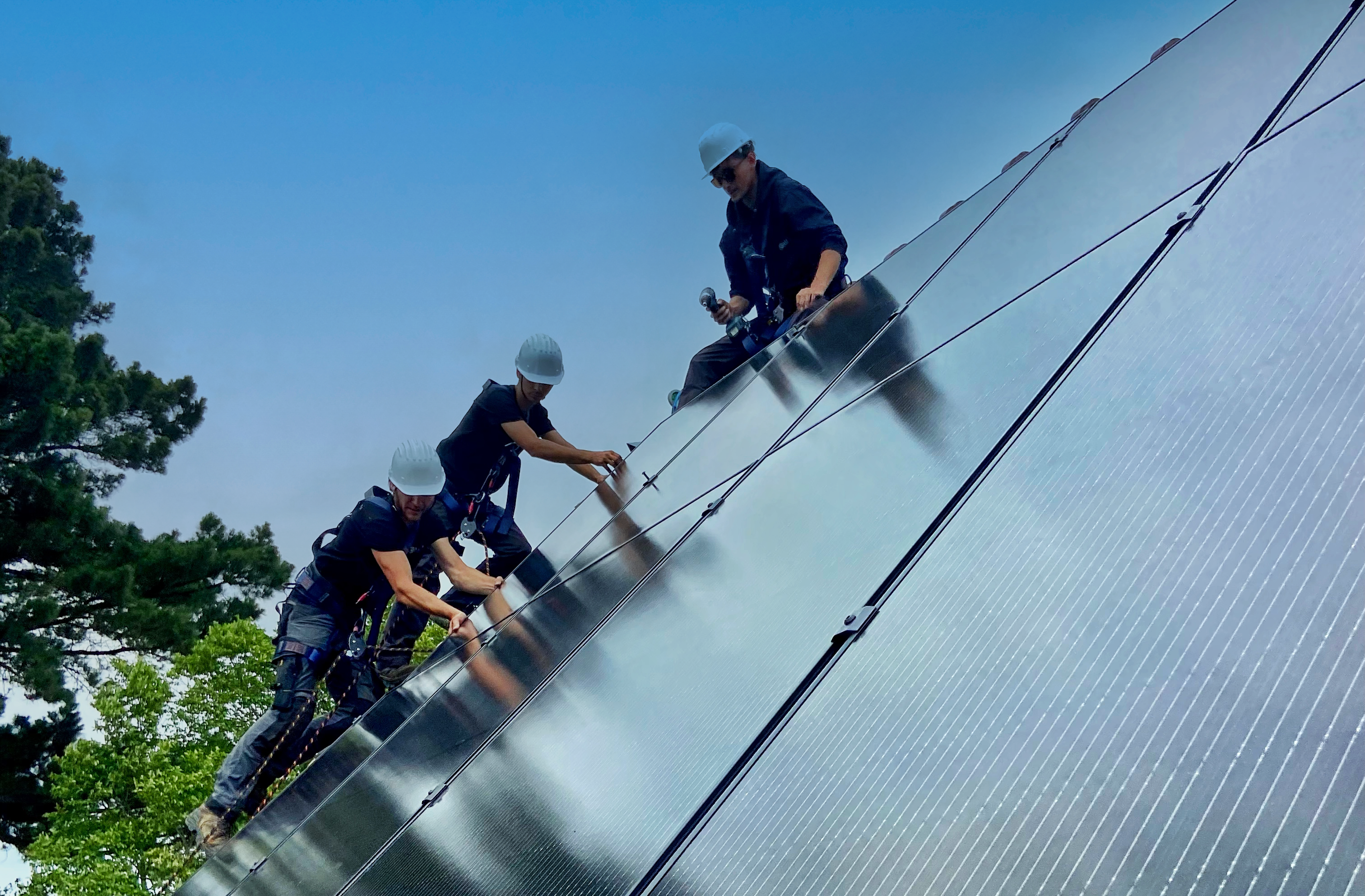 Installation de panneaux solaires photovoltaïques
