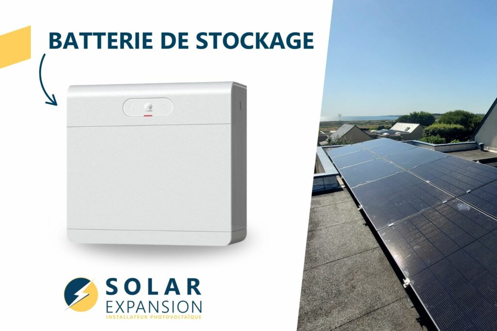 Système de batterie LFP installé dans une maison à Larmor Plage Morbihan pour l’autoconsommation électrique.