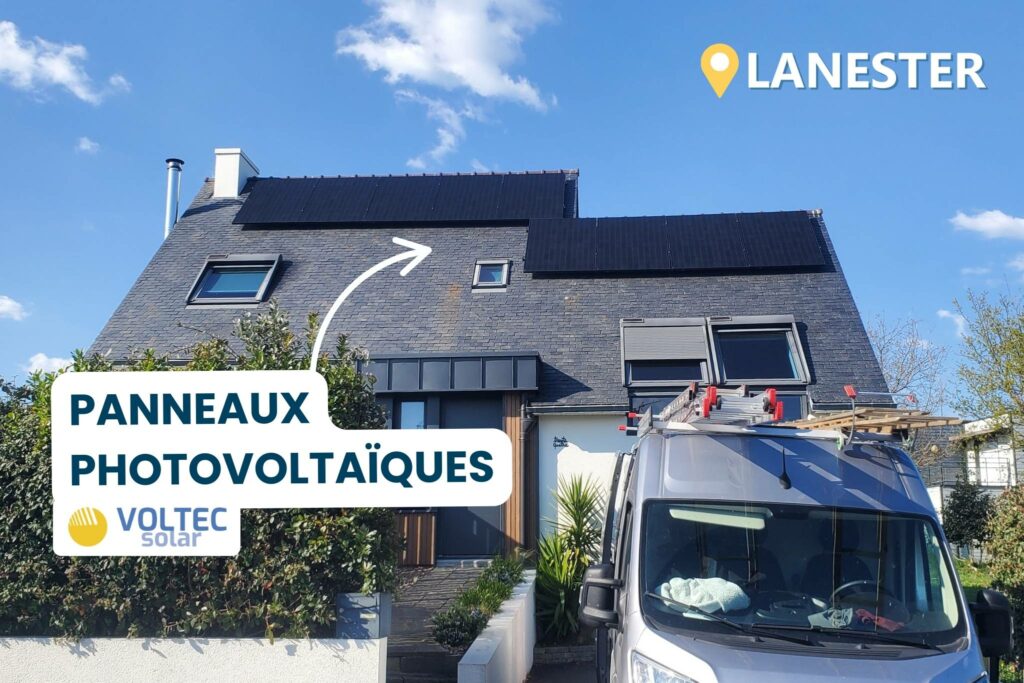 Installation de Panneaux solaires de marque Voltec réalisée à Lanester par Solar Expansion