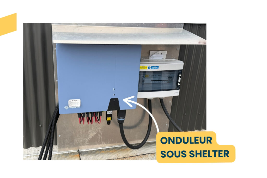Installation d'un onduleur sous shelter