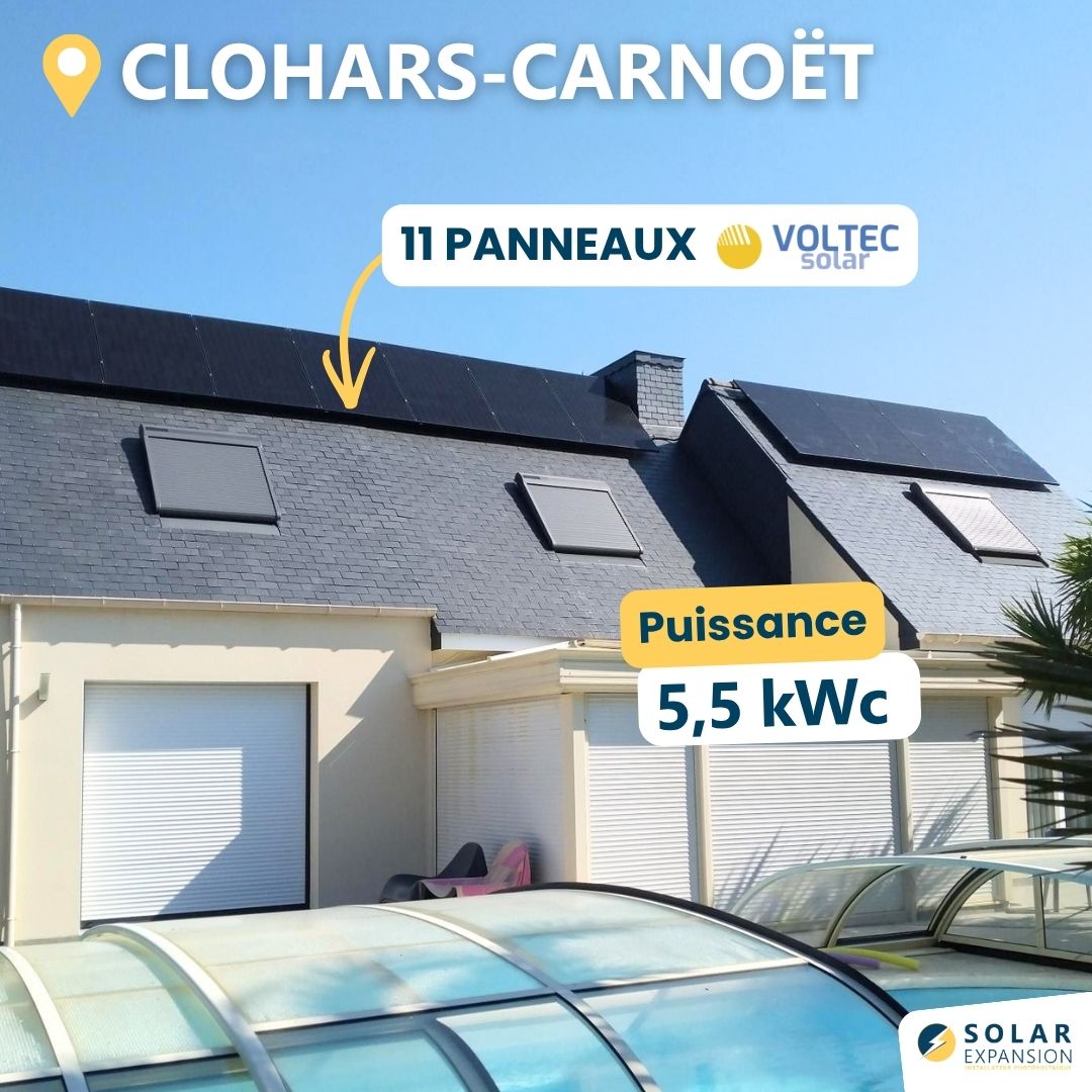 panneaux solaires Clohars-Carnoët